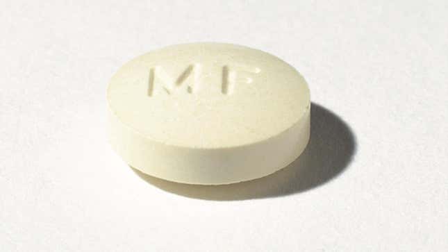 A pill of mifepristone