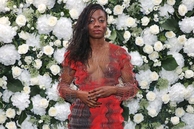 Nia DaCosta attends an intimate dinner and party during London Fashion Week September 2021 l on September 20, 2021 in London, England.