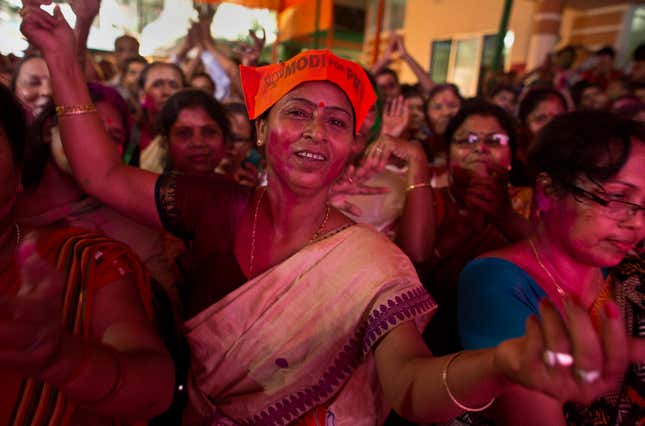 India-Elections-Narendra Modi-Mamata Banerjee