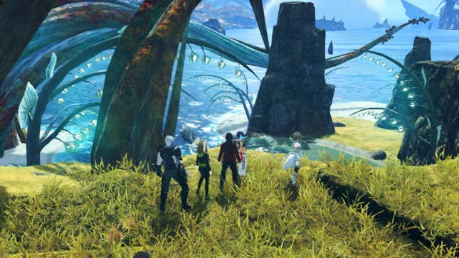 Noah and company look out at the ocean while giant tendrils sprout forth from the earth.