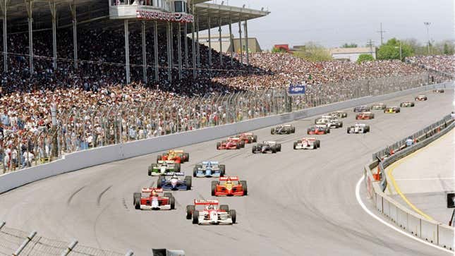 A packed house for the 1997 Miller 200