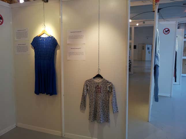 Image for article titled A powerful exhibition shows what rape survivors wore when they were attacked