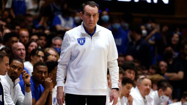 Mike Krzyzewski is going out with a bang.