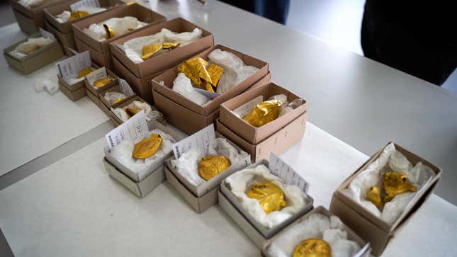 The relics will go on display in a museum in early 2022.