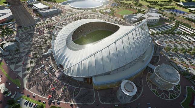 Khalifa International Stadium in Doha, Qatar.
