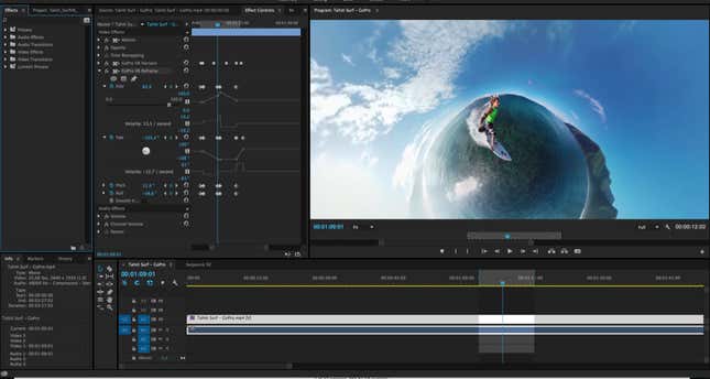 GoPro's magic Omni software in action.