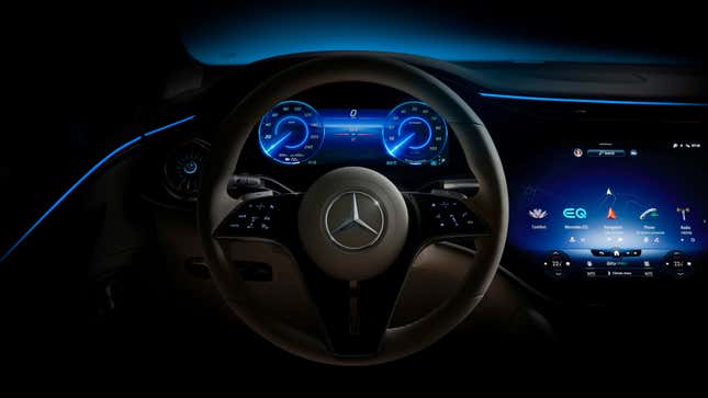 Image for article titled The 2023 Mercedes EQS SUV Will Have An Unsurprisingly Complicated Interior