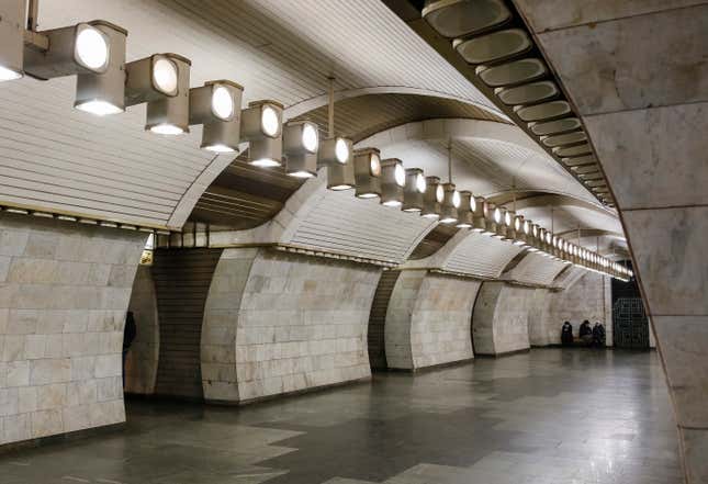 Kyiv's subway stations were built to be bomb shelters