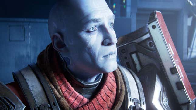 Zavala looks out at The Traveler as Darkness approaches. 