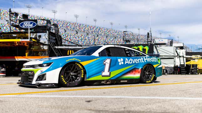 The Trackhouse Racing No. 1 of Ross Chastain at Daytona in 2022