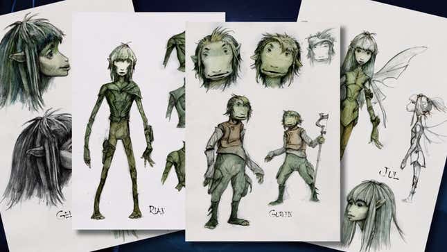 Very early concept art for some of the potential heroes of a new Dark Crystal.