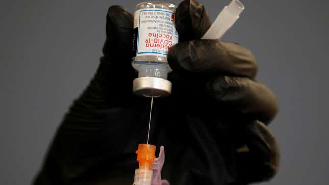 A vaccine vial
