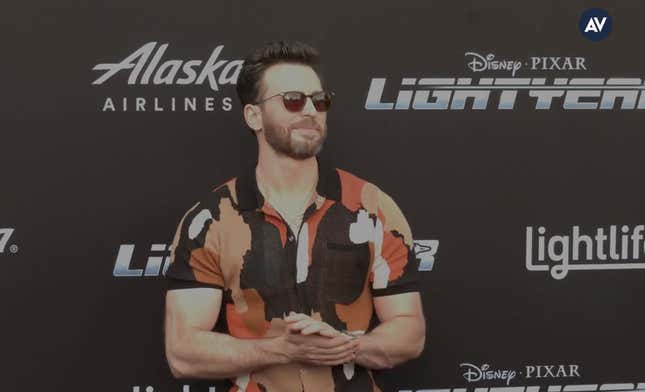 Chris Evans rips "idiots" who oppose same-sex kiss in <i>Lightyear</i>