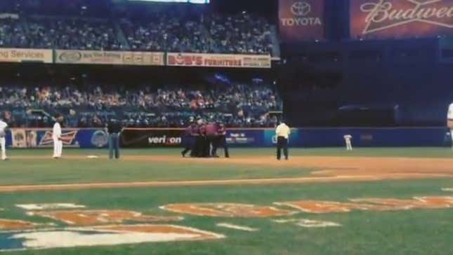Here's Security Tackling The All-Star Game Idiot, As Called By Jim Ross