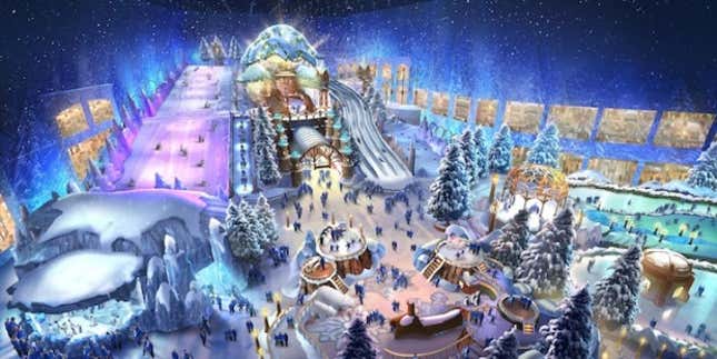 Image for article titled One of the hottest places in the world is building a massive indoor snow park