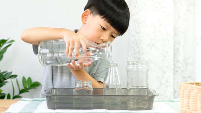Image for article titled Your Little Kid Needs a Pouring Station