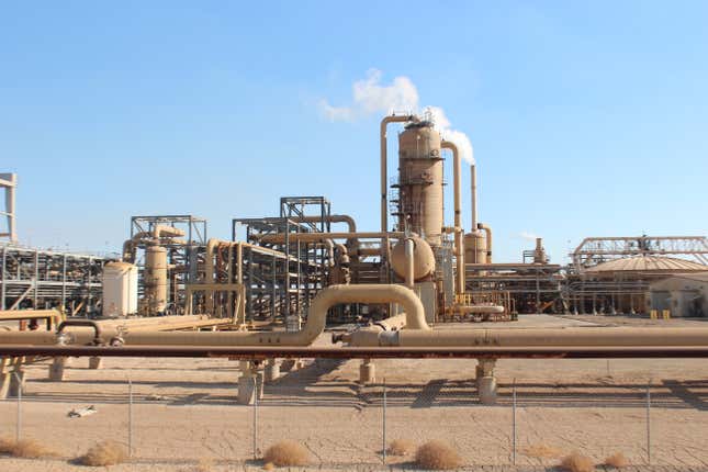 The geothermal plant in the Salton Sea owned by EnergySource.