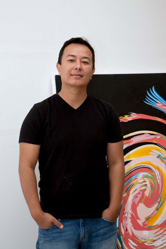 Tibetan artist Tsherin Sherpa