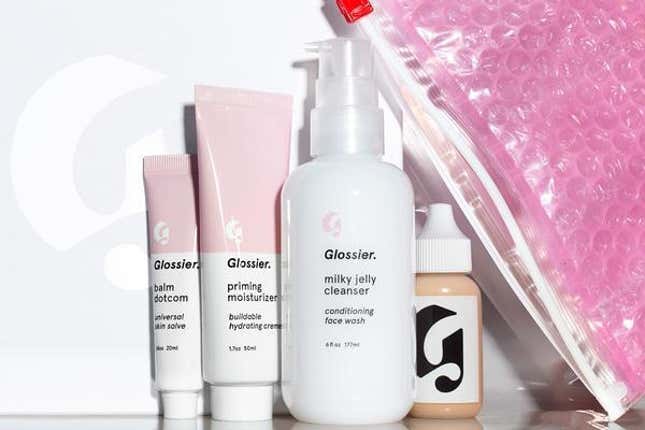 Glossier’s “Phase 1 set,” an $80 assortment of four skincare products.