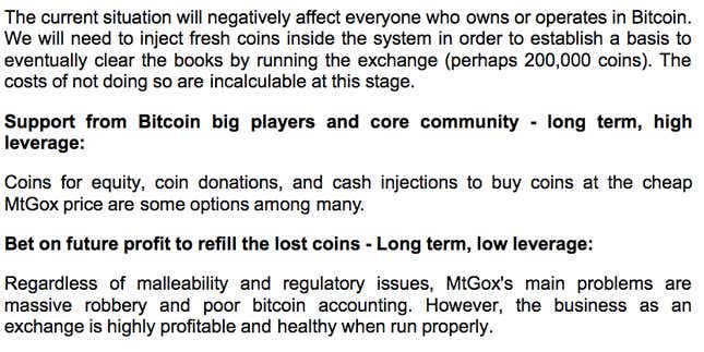 Image for article titled When bitcoin’s biggest exchange failed, it asked for a bailout from its competitors