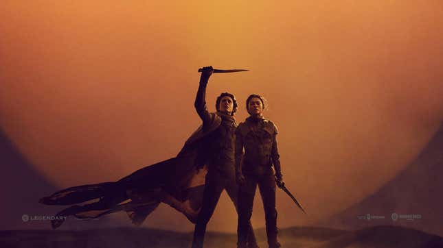Image for article titled Dune: Part Two&#39;s First Footage and Poster Tease a Coming War