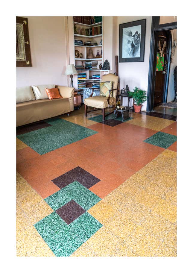 The floor of Fairlawn, an iconic Art Deco building near Mumbai’s Oval Maidan.