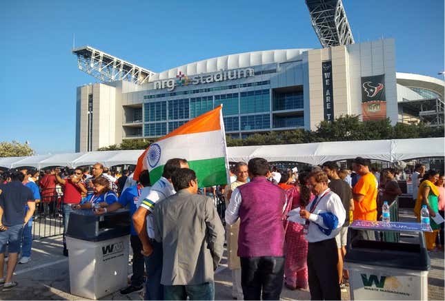 Attendees of the Howdy, Modi! event in Houston, Texas
