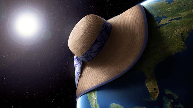 Image for article titled Vacationing Woman’s Big Floppy Hat Plunges Nation Into Darkness