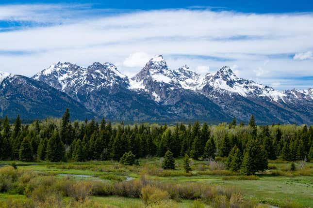 General Views of the Grand Tetons on May 28, 2021