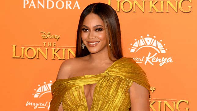 Beyonce Knowles-Carter attends the European Premiere of Disney’s “The Lion King” at Odeon Luxe Leicester Square on July 14, 2019 in London, England.