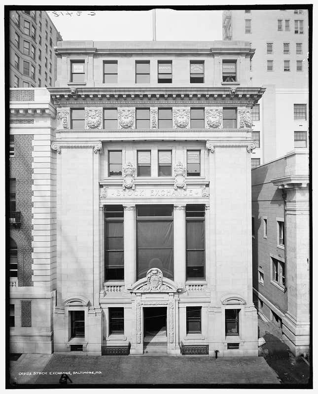old baltimore stock exchange