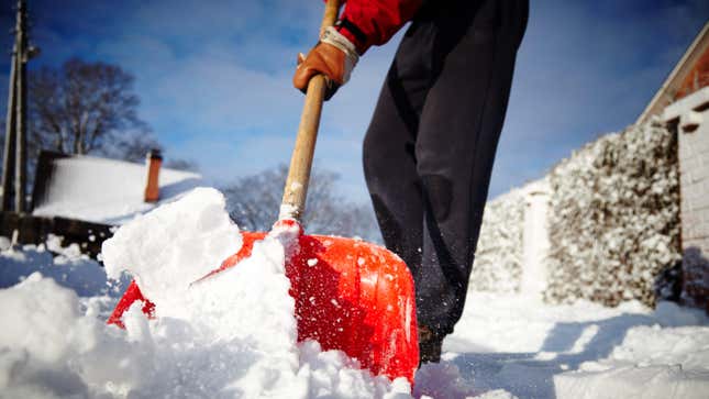Image for article titled How to Shovel Snow Without Hurting Your Back