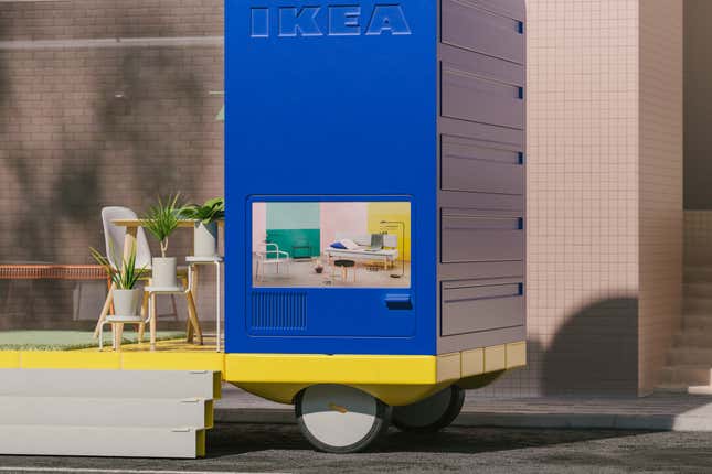 Image for article titled IKEA’s think tank envisions self-driving cars as rooms on wheels