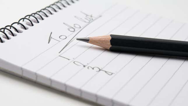 Image for article titled How to Write a To-Do List You’ll Actually Do