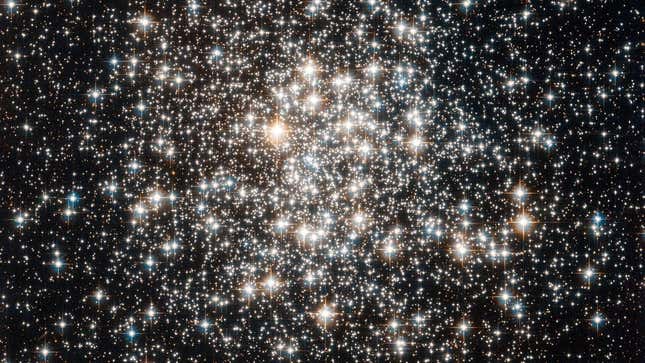 A field of stars in the Milky Way imaged by the Hubble Space Telescope in 2017.