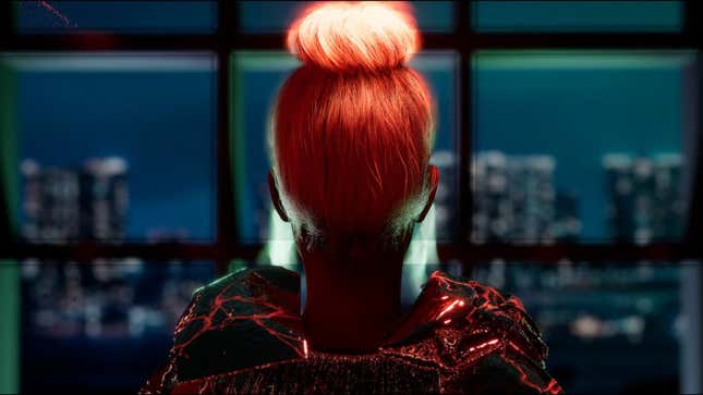 A photo of the back of Kuki's head