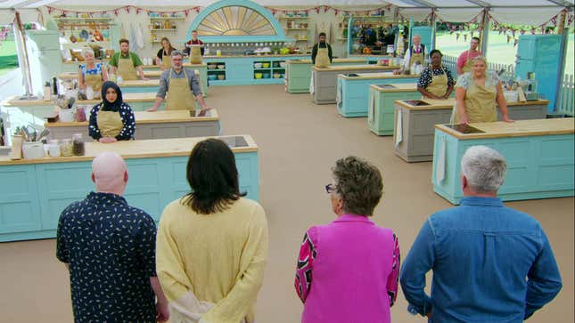 Inside the tent of The Great British Baking Show