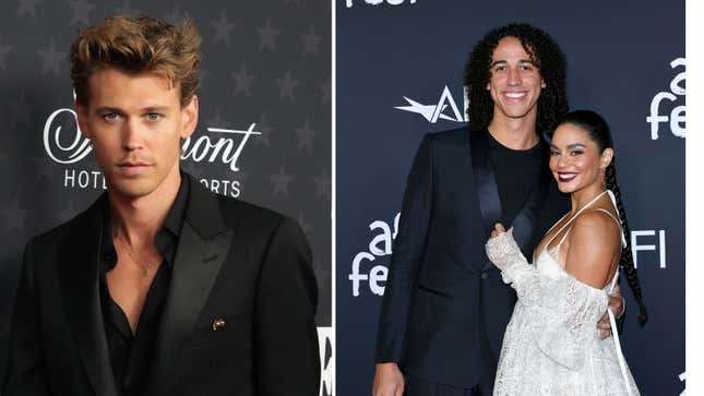 Image for article titled Austin Butler Ditches Elvis Accent, Vanessa Hudgens Gets Engaged. A Coincidence?