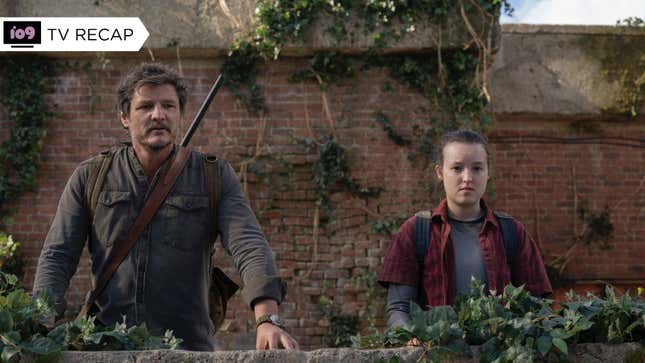 Pedro Pascal and Bella Ramsey in The Last of Us season finale