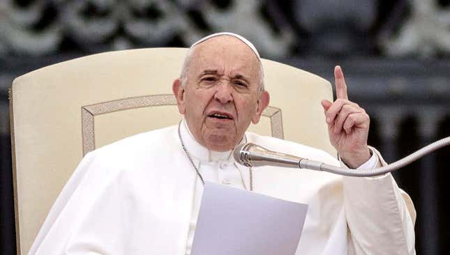 Image for article titled The Onion Looks Back At Pope Francis’ First 10 Years At A Dead End Job