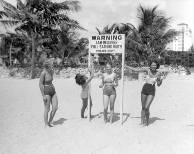 Good morals in Florida, 1934.