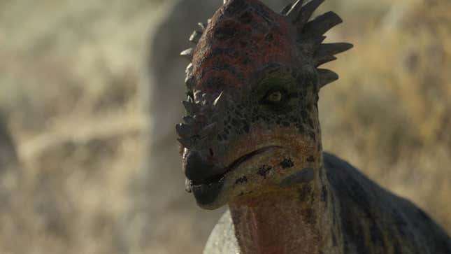 A Pachycephalosaurus close-up from nan latest play of Prehistoric Planet.