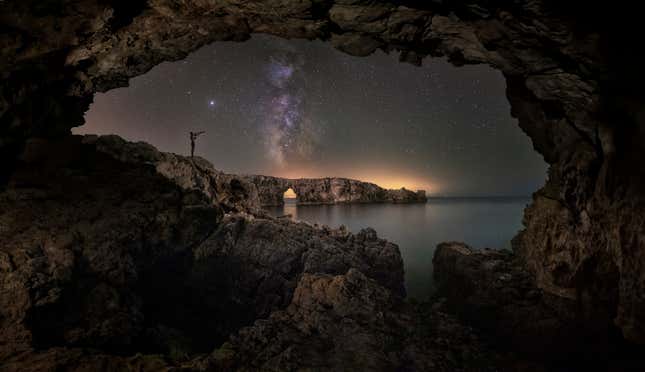 This photo, called “The Star Observer,” was captured in Menorca, Spain. 