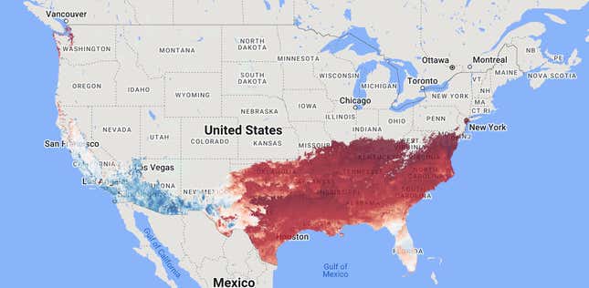 Early spring has arrived across much of the Gulf and East Coast.
