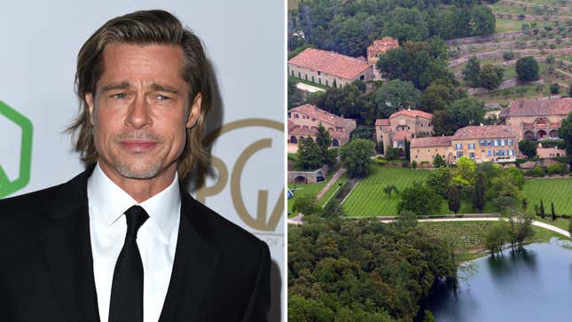 Image for article titled Brad Pitt Admits He Spent a Year Searching for Buried Treasure on His French Estate