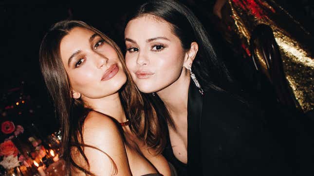 Image for article titled Hailey Bieber Asks Selena Gomez for Help With Death Threats As Stan Culture Loses the Plot