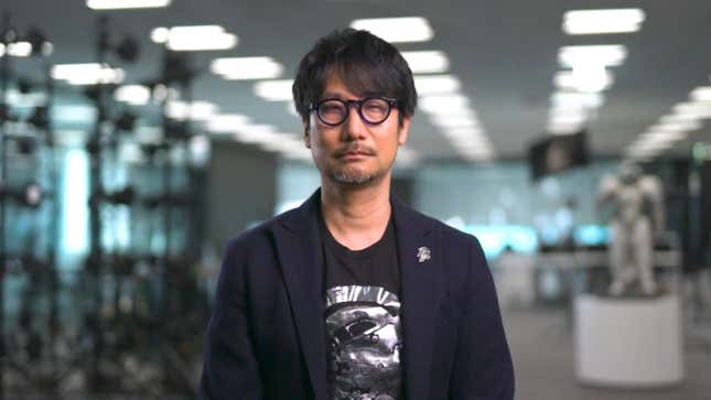 A screenshot of Hideo Kojima looking at you. 