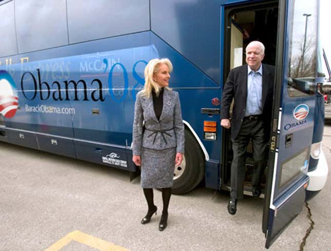 Image for article titled Obama Purchases Ad Space On Side Of McCain’s Bus