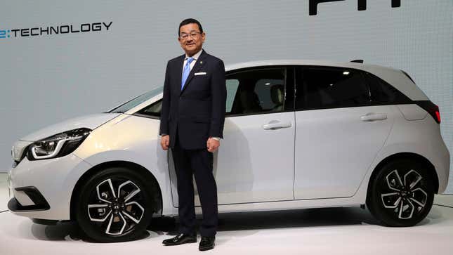 Image for article titled Ghostly Specter Of Honda’s CEO Still Not Convinced Electric Cars Are A Thing