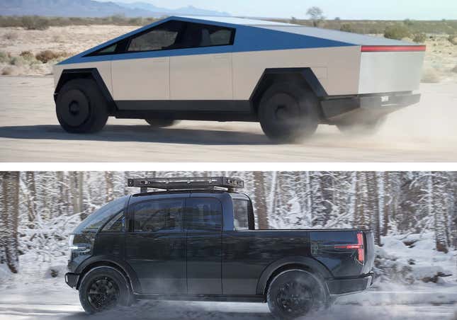 Image for article titled Canoo's New Pickup Truck Is The Anti-Cybertruck Because It May Actually Be A Useful Truck